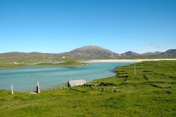 Suainaval sea loch and beach view