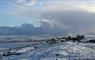 The View Isle of Lewis Lodges village covered in snow