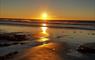 Hebrides House sunset on beach