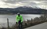 Skinny Tyres Ltd cyclist loch and snow