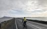 Skinny Tyres Ltd cyclist on a causeway