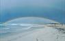 Struan House - Sollas rainbow over beach