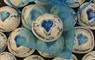 Shoreline Stoneware blue & white door handles