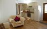 The Old Byre lounge and kitchen
