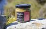 mustard jar in landscape of Harris