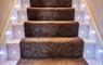 Hebrides House staircase with lights & carpet