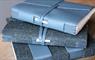 Sollas Bookbinding 3 blue bound books