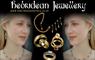 Hebridean Jewellery model wearing necklace & earrings