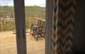 Mora Chalet patio door to patio