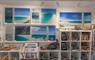 Shoreline Stoneware display of pictures & various items