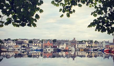 Stornoway Harbour from Lews Castle Grounds